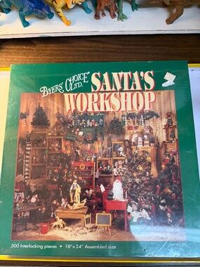 1994 Byers' Choice Ltd. "Santa's Workshop" jigsaw puzzle.